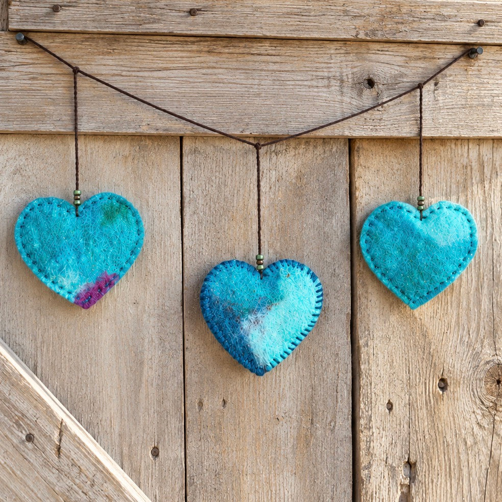 Beginner Wool Felting Kit | Make Felted Hearts