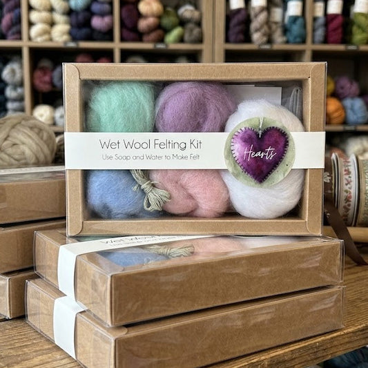 Beginner Wool Felting Kit | Make Felted Hearts