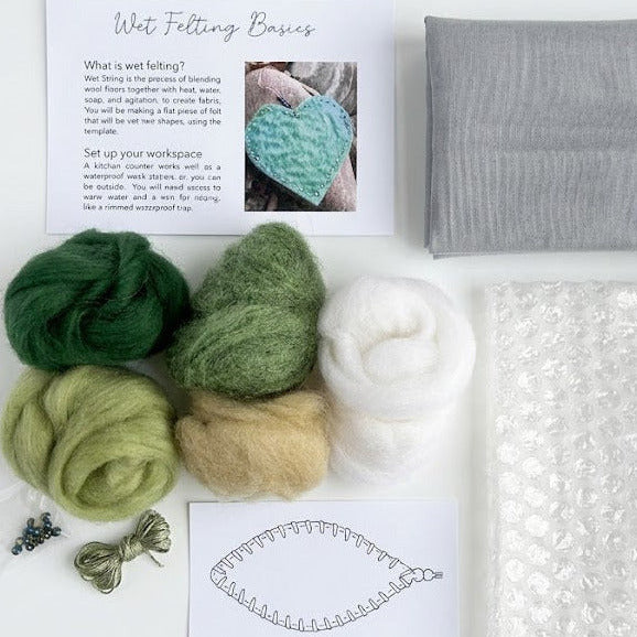 Beginner Wool Felting Kit | Make Felted Leaves