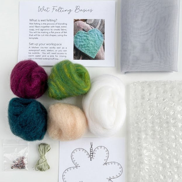 Beginner Wool Felting Kit | Make Felted Flowers