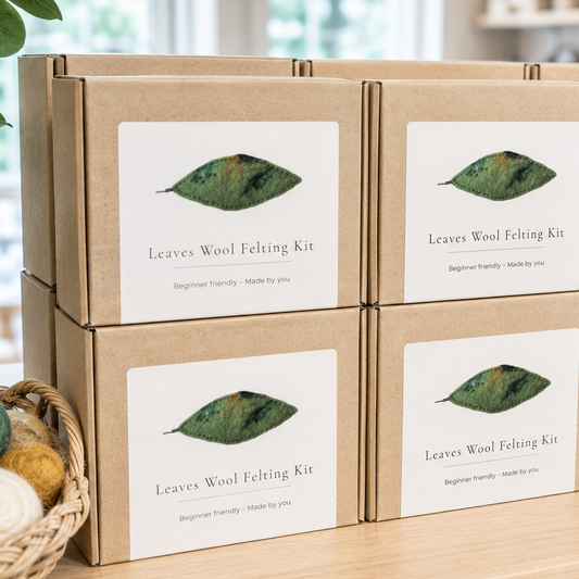 Beginner Wool Felting Kit | Make Felted Leaves