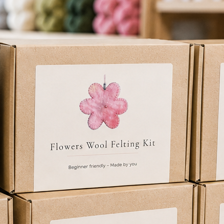 Beginner Wool Felting Kit | Make Felted Flowers