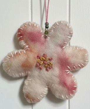 Wool Felted Botanical Wall Art | Studio Series | Mini Flower