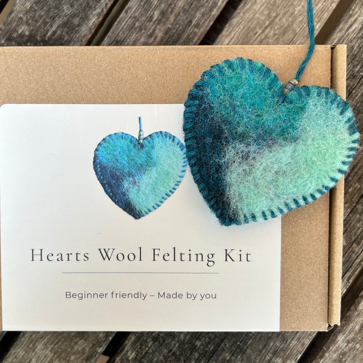 Beginner Wool Felting Kit | Make Felted Hearts