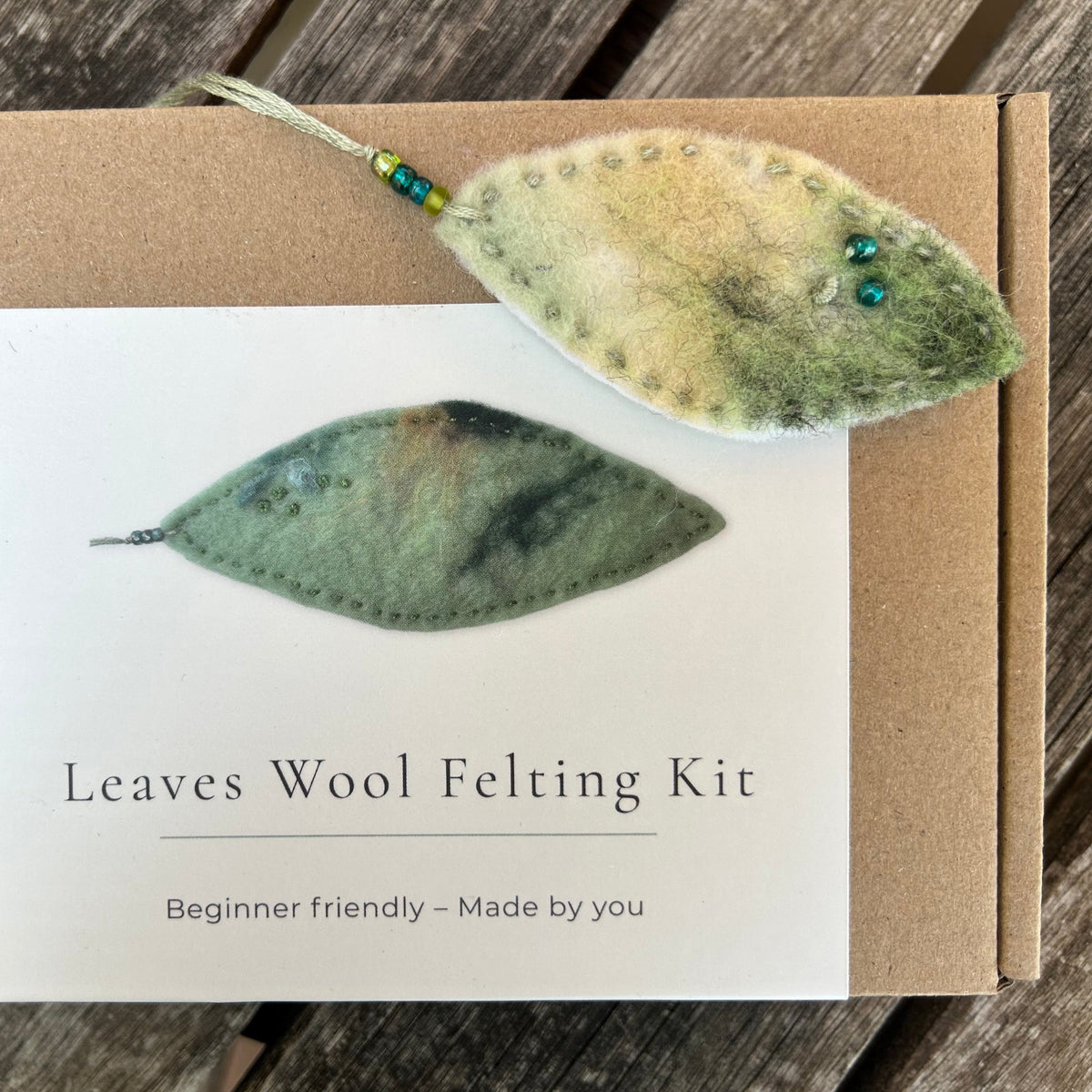 Beginner Wool Felting Kit | Make Felted Leaves